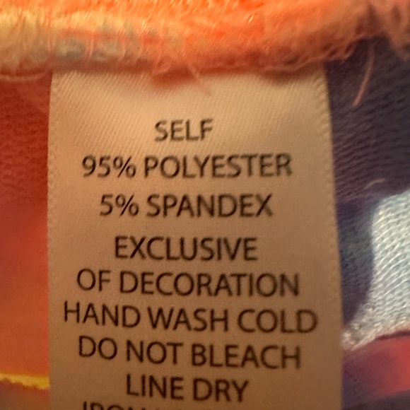 Rose Velvet Pastel Tie-Dye Top in Yellow, Pink & Blue - Picture 8 of 9